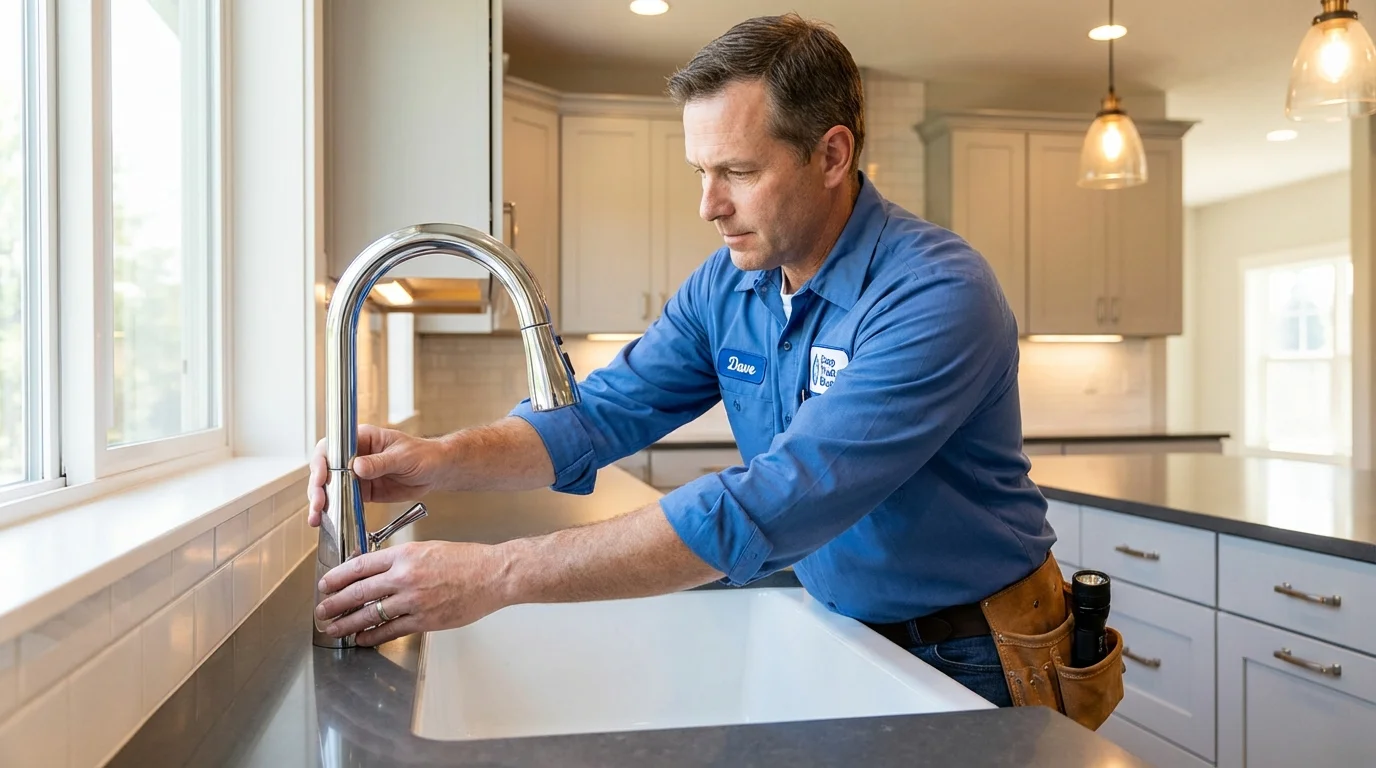 Kitchen faucet installation by Johns Plumbing LLC in Spring